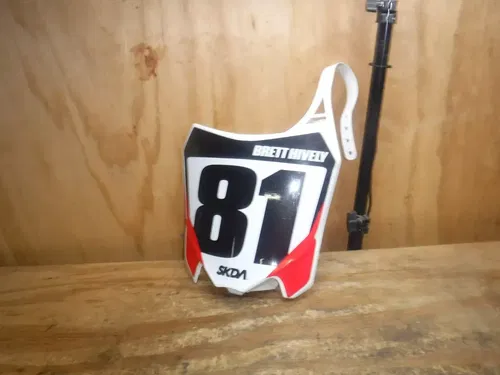 2015 Crf450r Front Number Plate Plastic Body White