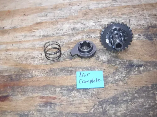 1988 Rm125 Kicker Shaft Kick Start Lever Return Gear Assembly NOT COMPLETE