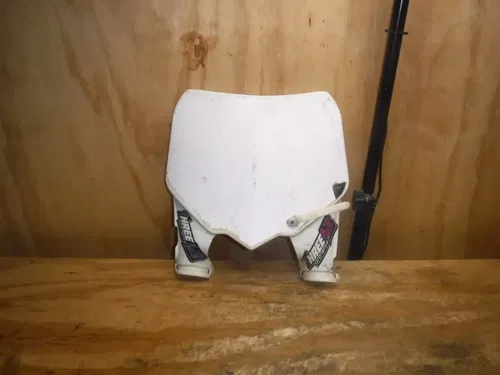2010 CRF250r (A) Front Number Plate Plastics Plastic Body White