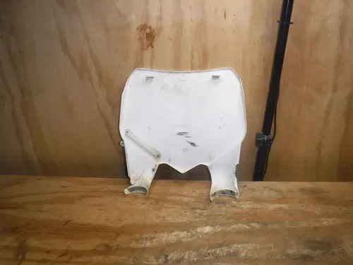 2010 CRF250r (A) Front Number Plate Plastics Plastic Body White