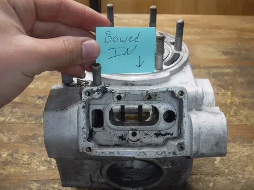 2000 Rm250 Top End Jug Cylinder Engine Motor Head (NEEDS WORK)