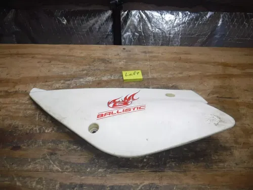 2000 Kx100 Kawasaki Left Side Rear Number Plate Plastics Plastic Body White