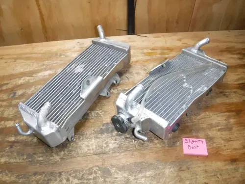 2009 Kx450f Kawasaki Radiators Rad Left Right Pressure Cap Comb Cooling