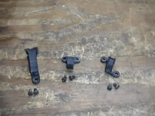 2015 Crf250r (B) Rear Brake Line Holders Mounts Plastic With Screws