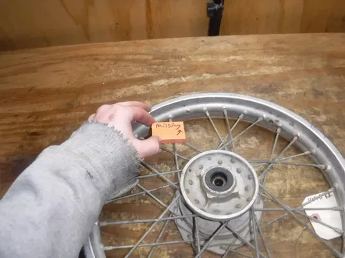 1996 Kx60 Front Wheel Rim Hub Spokes Complete