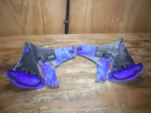 2012 Yz450f Left Right Shrouds Plastic Body Blue