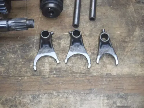 2007 KX250f Transmission Main Counter Shift Drum Rods Forks 2006 2008 KX 250f OE
