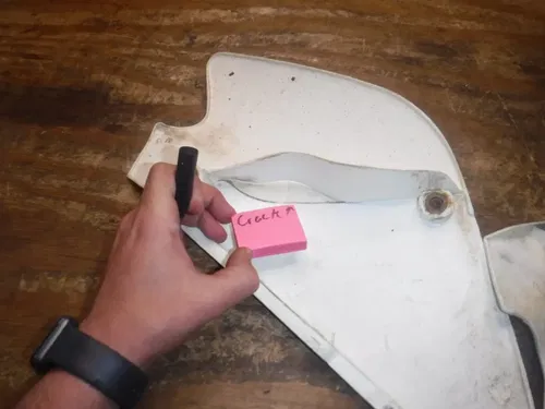 2003 Kx100 (A) Left Right Rear Number Plate Plastics Plastic Body