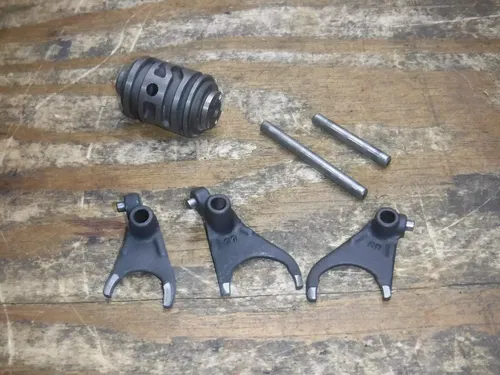1990 KDX200 Kawasaki Transmission Shift Fork Drum Rods Selector