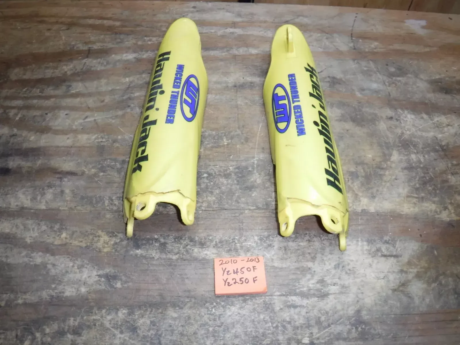 2010-2013 Yz250f Yz450f (M16) Front Fork Guards Plastic Body