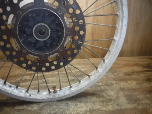 1986 Kx125 Front Wheel Rim Hub Spokes Complete