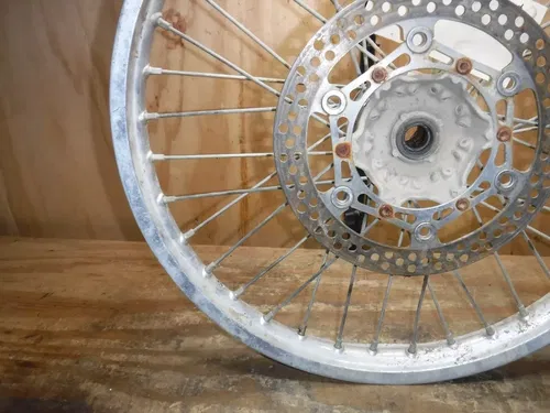 2001 Yz250 Front Wheel Rim Hub Spokes Complete Bent Rim