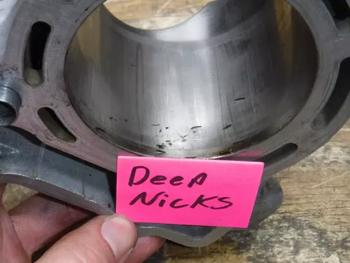 2011 Kx250f (A)  DAMAGED Cylinder Jug Bore Barrel Can Top End