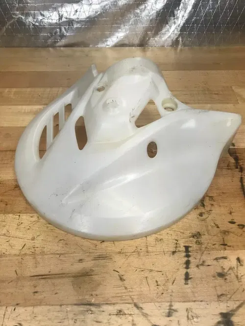 2013  CRF 450 Crf450r Front Brake Rotor Disc Guard Plastic White 2014 HONDA