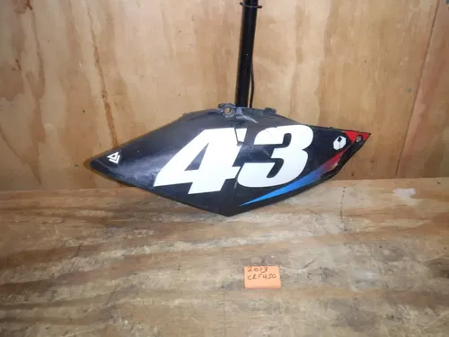 2013 Crf450r (M16) Right Side Rear Number Plate Plastic Body