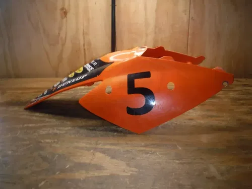 2005 KTM 250 SXF Rear Fender Rear Number Plates Plastic Orange 2003 2004 - 2007