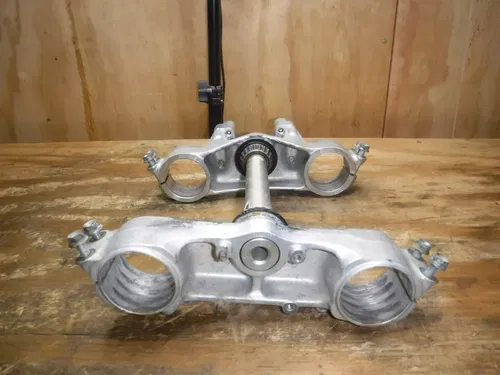 1991 Cr250 (A) Triple Clamps Trees Yokes Steering Stem Front Forks