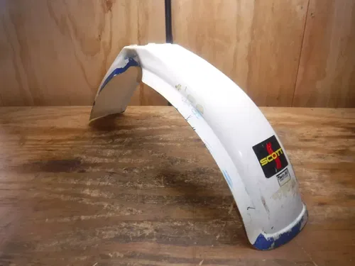 1988 Yz125 Front Fender Plastics Plastic White Body