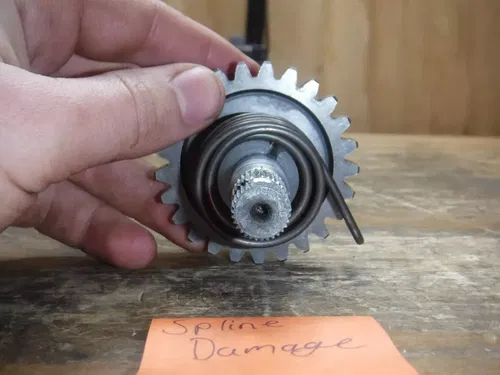 1994 Cr80 Cr 80 Kick Start Shaft Kicker Drive Gear Assembly