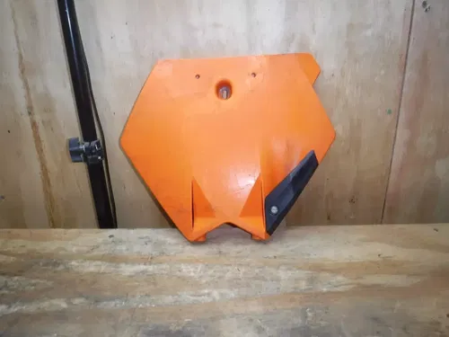 2007 KTM450EXC Front Number Plate Plastic Orange 1986 - 2012