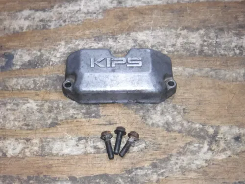 1990 Kx125 Kawasaki Resonator Cover with Hardware Top End Motor Cover