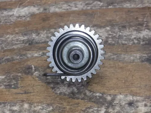 1986 Kx125 Kawasaki Kick Start Shaft Kicker Drive Gear Assembly