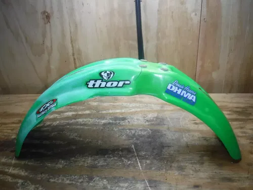 1988 Kx125 Kawasaki Front Fender Plastic Shroud Fairing Green