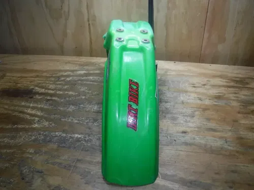 1988 Kx125 Kawasaki Front Fender Plastic Shroud Fairing Green