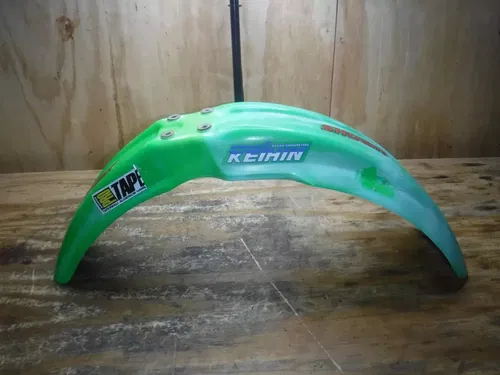 1988 Kx125 Kawasaki Front Fender Plastic Shroud Fairing Green