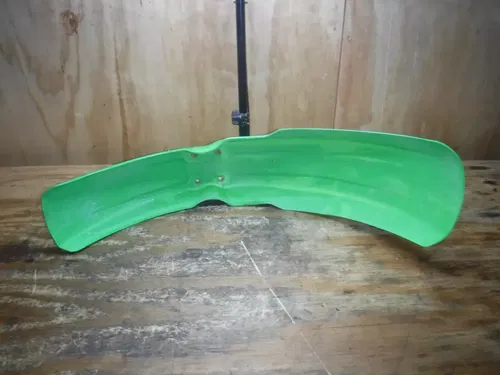 1988 Kx125 Kawasaki Front Fender Plastic Shroud Fairing Green