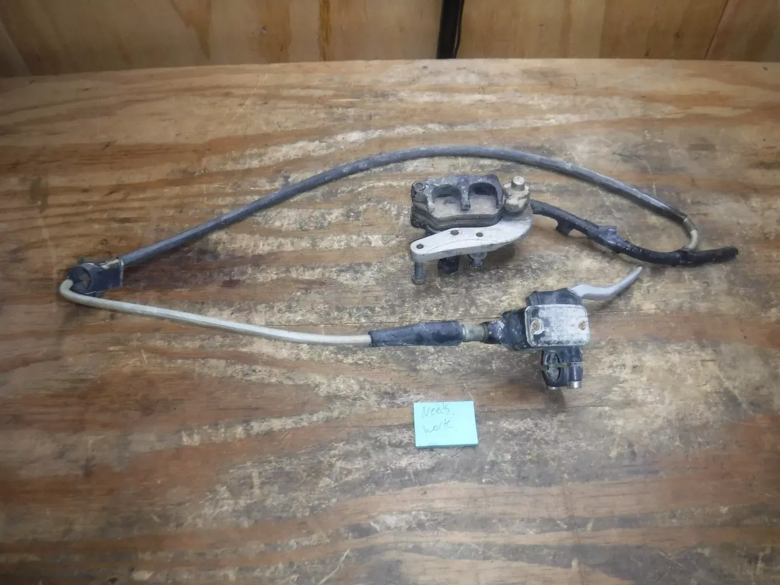 1994 KTM 250 EXC Front Brake Assembly Mastercylinder Caliper Line