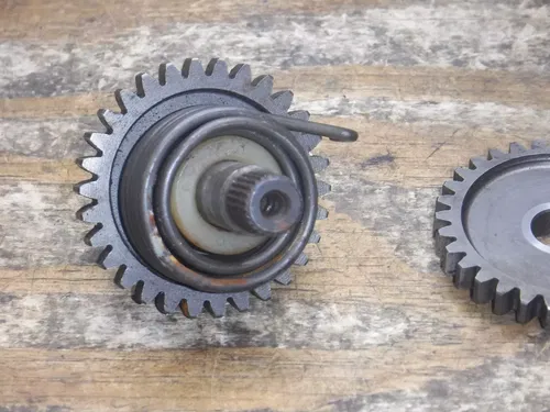 1990 Kx125 Kawasaki Kick Start Shaft Kicker Drive Gear Assembly