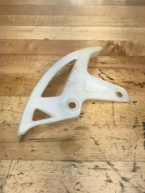 Crf450r Rear Brake Rotor Guard Plastic White OEM 2013