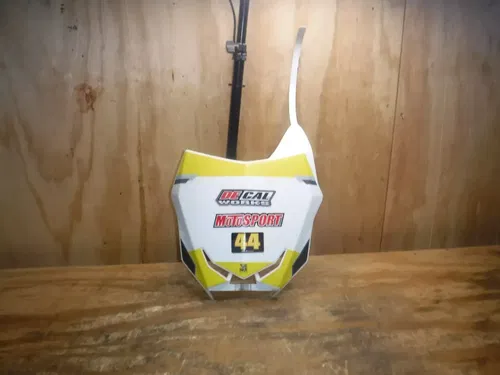 2001 Rm250 (A) Front Number Plate Plastics Plastic Body White