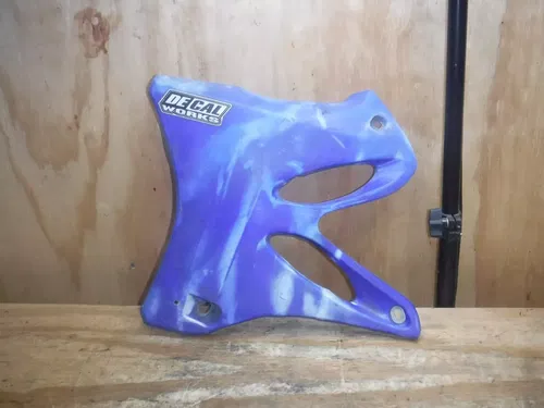 2004 Yz250 (M3) YamahaTank Shroud Fender Plastics Plastic Blue Body Left Side