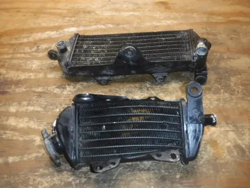 1990 KDX200 (A) Radiators Rad Right Left Coolant Comb Cooling 1989 - 1994