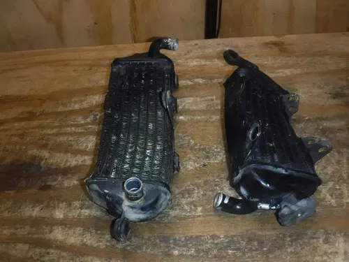 1990 KDX200 (A) Radiators Rad Right Left Coolant Comb Cooling 1989 - 1994