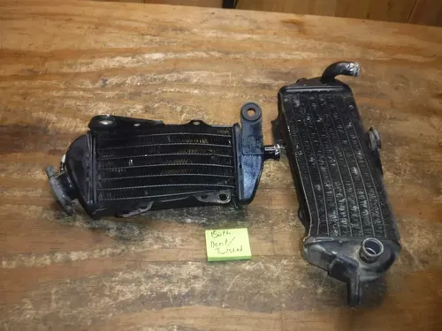 1990 KDX200 (A) Radiators Rad Right Left Coolant Comb Cooling 1989 - 1994