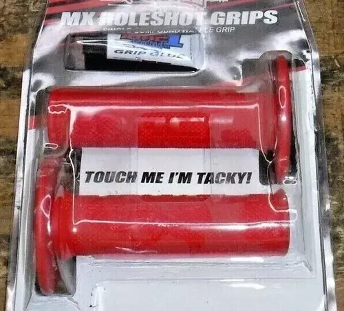 Torc1 Racing Grips Red Holeshot Mx Handle Bar Grips