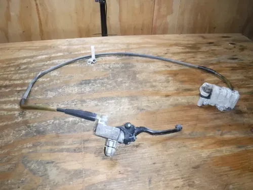 1991 Kx125 (B) Kawasaki Front Brake Assembly Mastercylinder Caliper Line