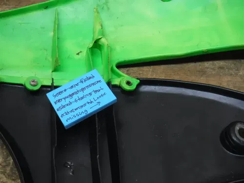 2008 KX450F Right Side Radiator Shroud KX 450F 2006 2007 KX 450F 06 07 Plastics
