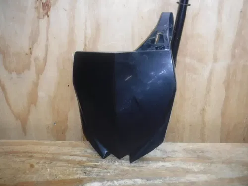 2011 Yz250F Front Number Plate Plastic Black Body Plastics