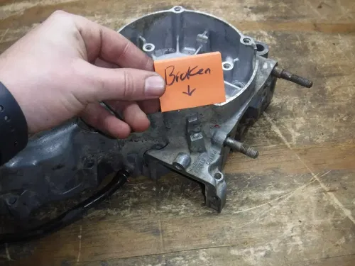 1997 Kx125 (A) Kawasaki Left Side Crankcase Crank Case Stator Side