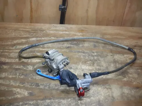 2012 Yz450f Front Brake Assembly Caliper Mastercylinder Hose Line