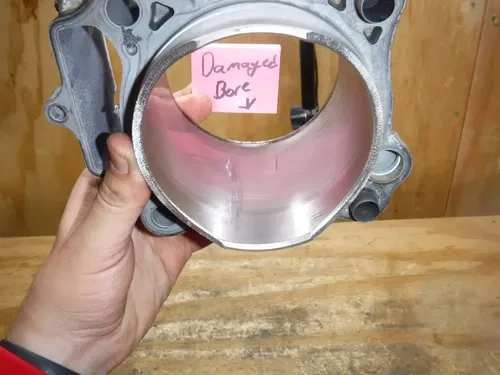 2007 CRF450r Honda DAMAGED Cylinder Jug Bore Barrel Top End