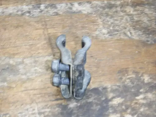 1991 Kx125 (B) Kawasaki Front Brake Line Holder Fork Guard Mounting Plastic