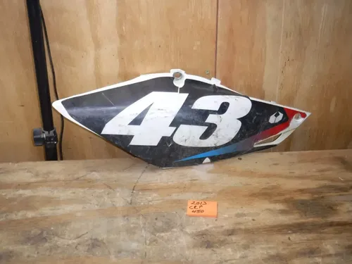 2013 Crf450r (M18) Left Side Rear Number Plate White