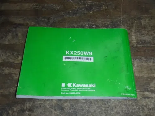 Kx250f (M12) Kawasaki Owner's Manual