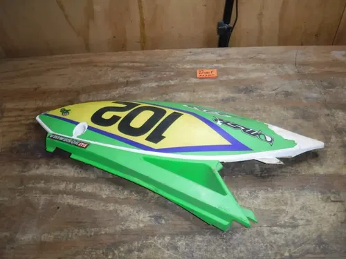 2009 Kx450f Kx250f  (M18) Left Rear Number Plate Black Body Plastic