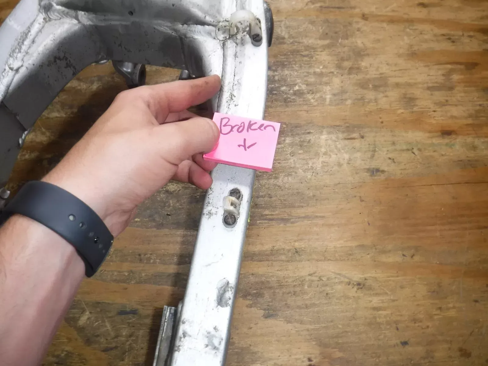 1989 Yz250 Yamaha Swing Arm Swingarm Suspension Rear Arm